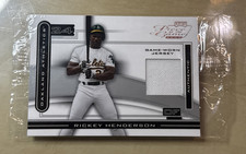 2003 Playoff Piece of the Game POG-78 Rickey Henderson /75 in Original Cello!