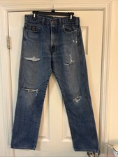 Vintage Pointer Brand Denim Blue Jeans Pants Size 32x32 Distressed USA