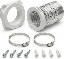 Magnetic Dryer Vent Kit for Tight Spaces - Self-Aligning Mag-Snap Connector, Hea