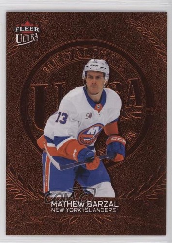 2022-23 Upper Deck Fleer Ultra Medallions Tizian Achievement 5/75 Mathew Barzal