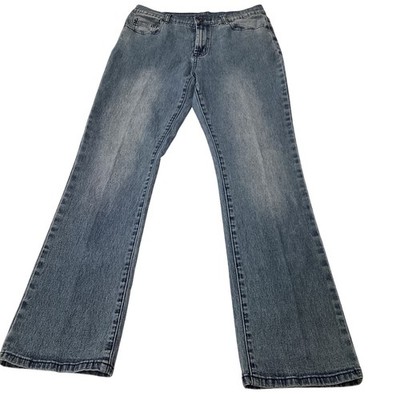 DG2 by Diane Gilman Womens Jeans Size 6 Blue Wash Bootcut Stretch Denim