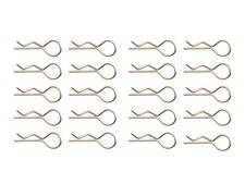 Karosserieklammern 23,7mm - 1,2mm silber für RC Modellbau 1:12 1:10 Federstecker