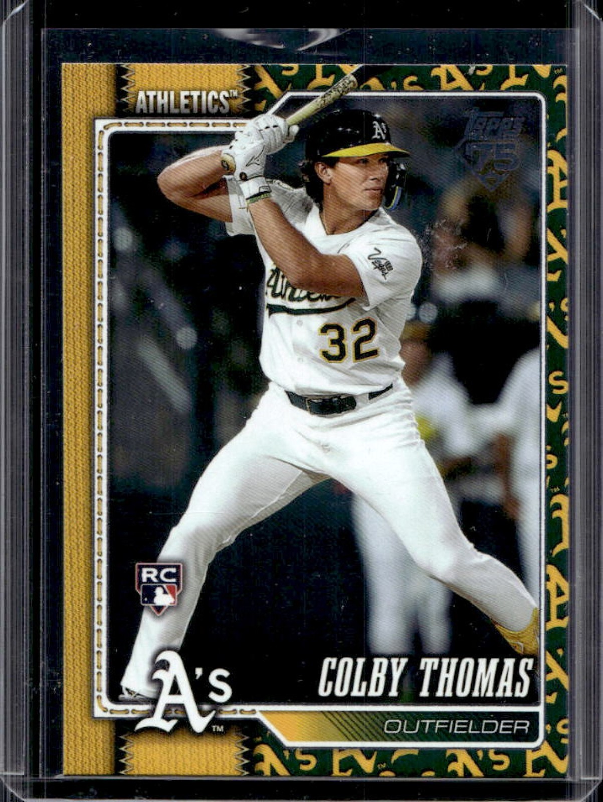 2026 Topps Colby Thomas RC Team Color Border Variation SP Rookie #213 Athletics