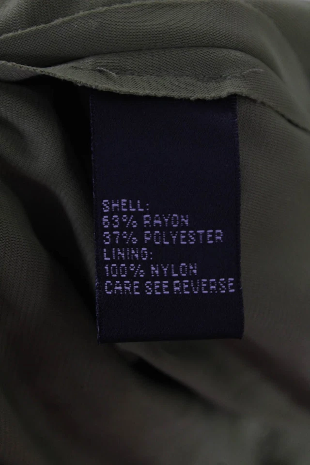 Camiseta sin mangas Carmen Marc Valvo, para mujer, verde bohemio cuello redondo talla XL Foto 4 de 4