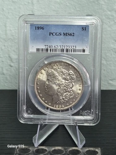 1896 Morgan Silver Dollar $1 PCGS MS62