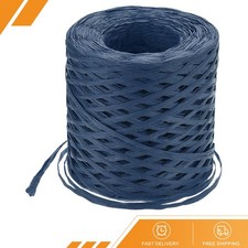 Raffia Paper Craft Ribbon 1/4" Raffia Twine String 218 Yards Navy Blue