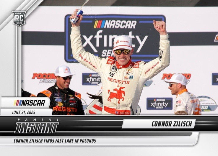 Connor Zilisch- 2025 Panini Instant NASCAR #29 Panini Instant card POCONO WIN