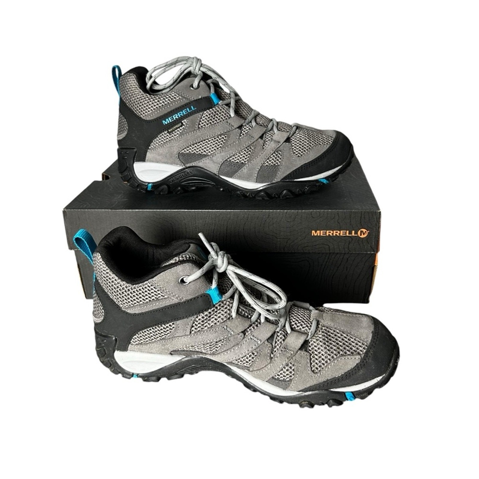 Scarpa da trekking Merrell donna Alverstone Mid Charcoall Tahoe nuova con scatola taglia 10