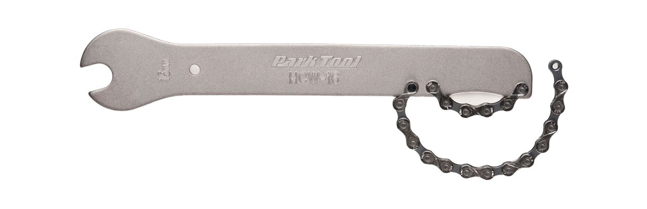 PARK TOOL Cadena de sujeción para cassette y llave para pedales 15MM