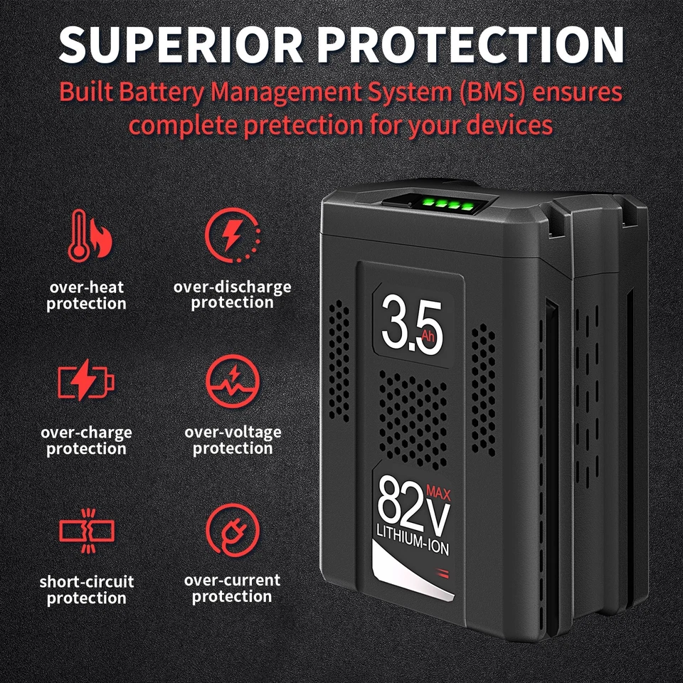 Batería de 3,5 Ah para Briggs & Stratton Snapper XD 82 voltios inalámbrica BSB3AH82 BSB2AH82 Foto 4 de 4