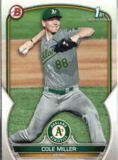 2023 Bowman Draft #BD-51 Cole Miller