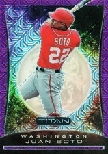 2020 Panini Chronicles - Titan Juan Soto #19 Purple Mojo /75