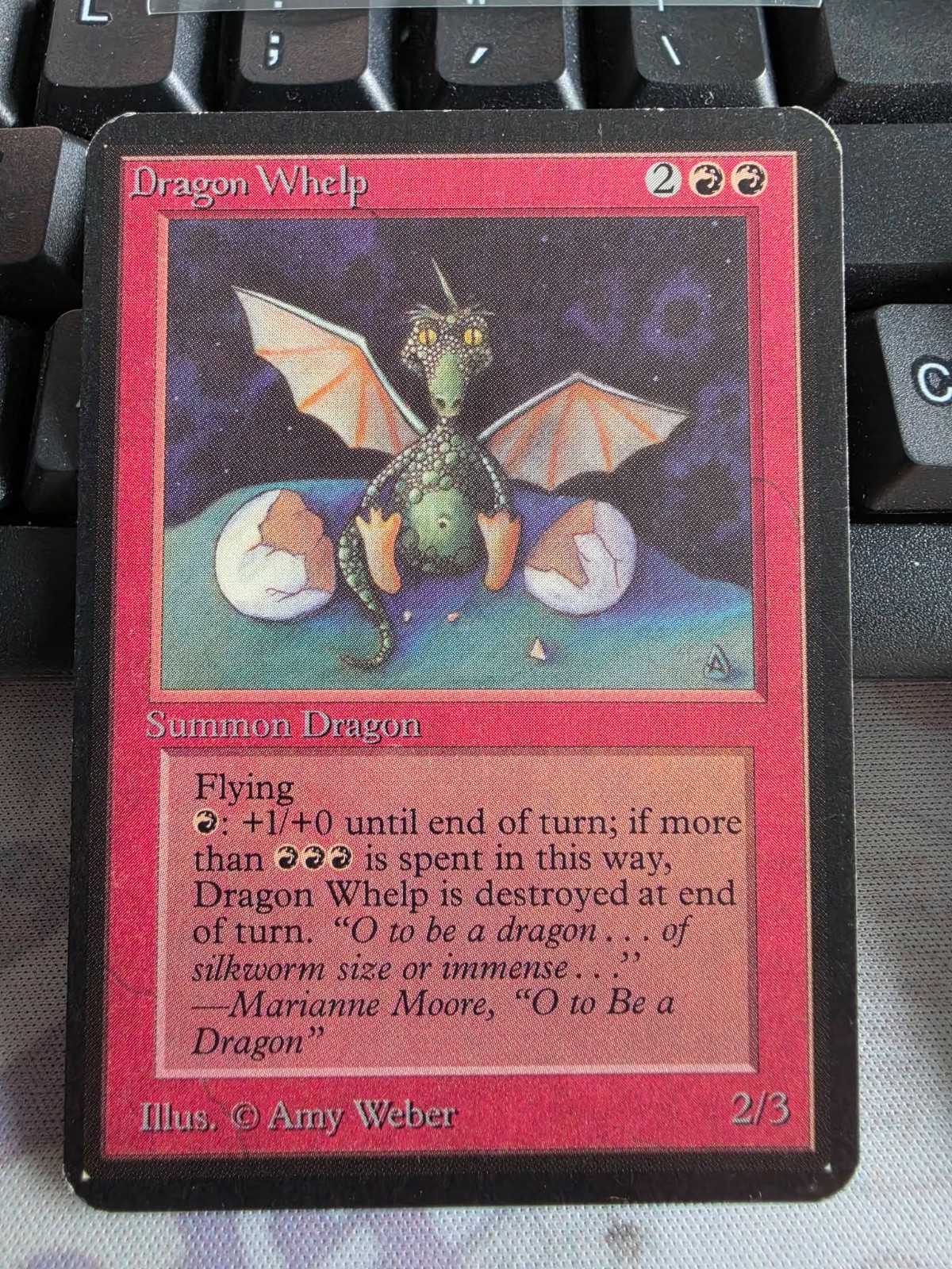 ALPHA DRAGON WHELP LP   VINTAGE 1993 MTG   SEE MY OTHER NICE ALPHA'S    (AL3)