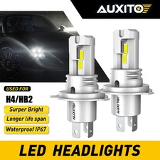 AUXITO H4 9003 Super White 40000LM Kit LED Headlight Bulbs High Low Beam Combo 2