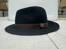 Borsalino 1857 Alessandria Fur Felt Fedora Hat Made in Italy Size 7 1/4 58