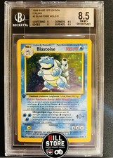 Carta Pokèmon Blastoise Holo Set Base 2/102 ITA Prima Edizione BGS 8.5 MINT