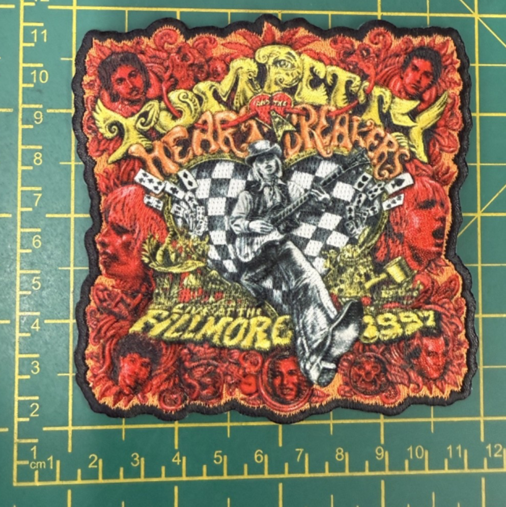 Tom Petty And The Heartbreakers Filmore 1997 Woven Sew Or Iron On Patch Official