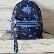 Loungefly Disney Lilo  Stitch Costumes Mini Backpack Blue