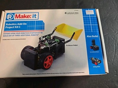 RadioShack Exclusive Make: Robotics Add-On Project Kit 1   NEW Unused