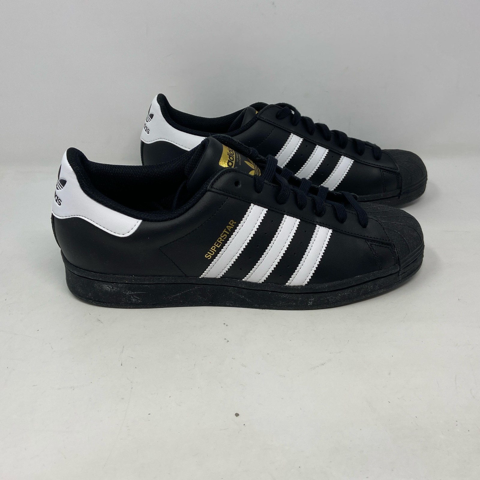 adidas Originals Superstar Men’s Shoes Black/Core White/Black - Size 10.5