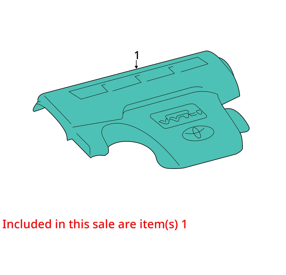 Крышка двигателя 2017 Toyota Camry N4DT8 - Изображение 3 из 4