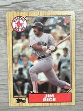1987 Topps Jim Rice #480 Boston Red Sox MLB Baseball Card