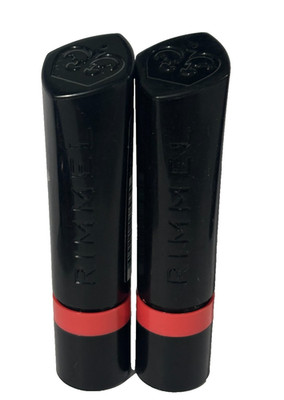 2x RIMMEL LONDON ~THE ONLY 1 LIPSTICK # 600 PEACHY-BEACHY