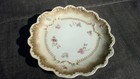 Antique Porcelain  LS&S Limoges France Depose Gold Floral Scalloped Plate — photo 1