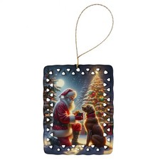 Chesapeake Bay Retriever Santa Claus Christmas Tree Ornament DAC4092CO2
