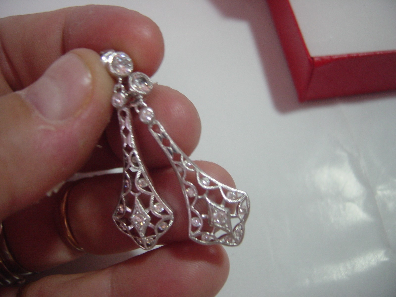 Solid Silver Earrings-WONDERFUL quality-high grad… - image 7