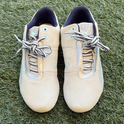 Puma Future Cat S1 Women 7 Low Profile Racing Sneakers Y2K Motorsport Gray Teal