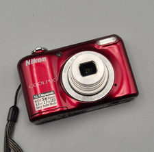 Nikon COOLPIX L27 Compact Digital Camera Red 16.1MP Wide 5x Zoom LCD Screen, SD