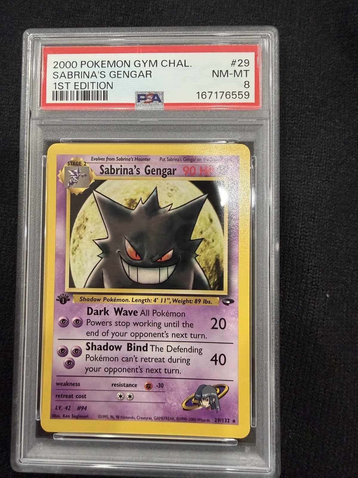 2000 POKEMON GYM CHALLENGE | 1ST EDITIONSABRINA'S GENGAR 29