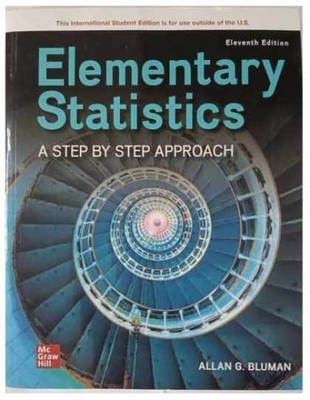 Elementary Statistics: A Step By - Paperback, by Allan G. Bluman - Very Good