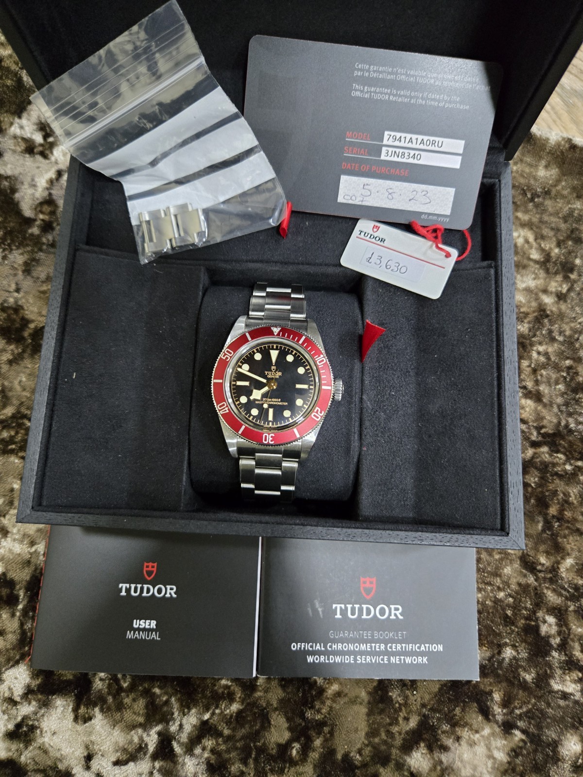 TUDOR Black Bay 41mm Burgundy Red Bezel M7941A1AORU-0001, Mens Watch 2023