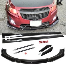 For Chevrolet Cruze Front Bumper Lip Chin Spoiler Splitter Glossy Black Body Kit For Chevrolet Cruze Front Bumper Lip Chin Spoiler Splitter Glossy Black Body Kit