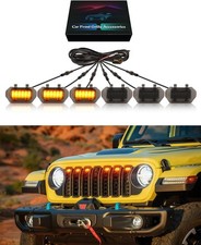 Front Bumper Led Grill Lights For Jeep Wrangler Jl Gladiator Jt 2026 2025 2024 R Front Bumper Led Grill Lights For Jeep Wrangler Jl Gladiator Jt 2026 2025 2024 R