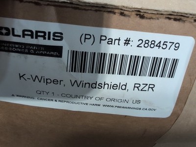 Polaris 2884579 Glass Windshield Wiper Kit 2024 RZR XP/4 1000