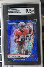 2024 Panini Prizm Dexter Jackson Choice Blue Prizm #12/14 SGC 9.5 Tampa Bay 