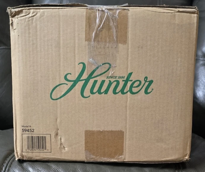 NEW Hunter Dempsey 59244  Indoor Ceiling Fan - Fresh White - Image 3 of 4