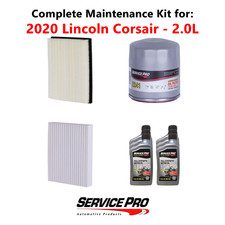 2020 Lincoln Corsair 2.0L Complete Air, Oil & Cabin Filter Kit (5W-30)