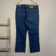 Vintage 90s USA Levi 517 Orange Tab Bootcut Denim Jeans size 36x30