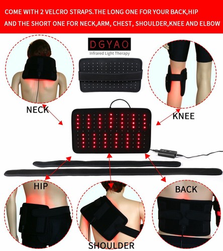 DGYAO Red Light Therapy Infrared Flexible Wrap Heat Pad Back Massage Pain Relief - Picture 3 of 12