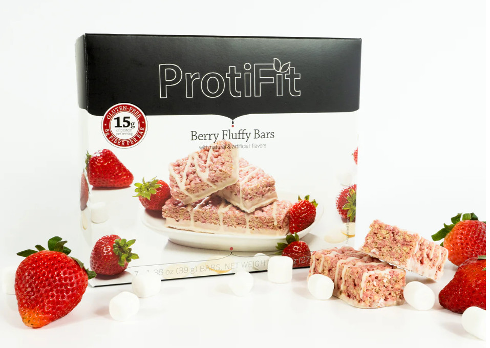 Proti Fit Fluffy Berry Bars For Dieting and Weight Loss WW & IP Compatible