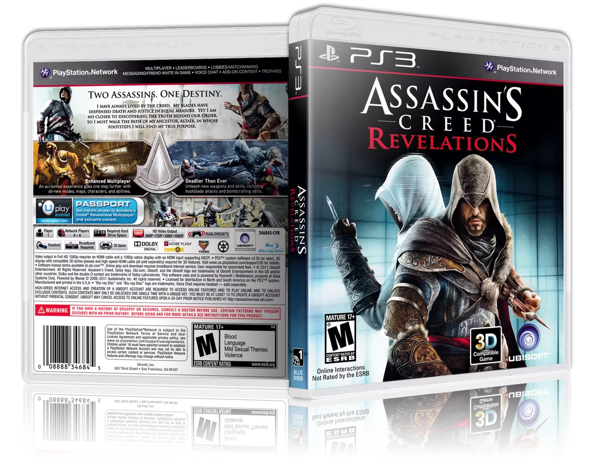 Assassin's Creed PS3 Back cover