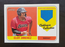 2018 Topps Heritage Minor League Eloy Jimenez Clubhouse Collection GU Patch