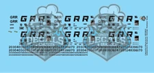Georgetown Railroad Ortner Hopper Solid HO Scale Decal Set