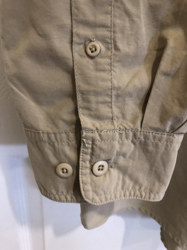 Mossy Oak Men’s L/S Shirt Size 2X Tan Zip Pockets Mesh Shoulders Caped Back - Picture 10 of 11