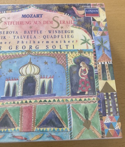 DECCA 417 402-2 MOZART ENTFUHRUNG SERAIL 2CD SOLTI 1987 SOLID SILVER W GERMANY - Foto 8 di 11