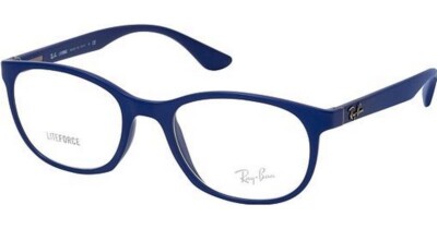 New Ray-Ban Frames Navy Blue Unisex Glasses RB7183 5207 53 MM Acetate ITALY